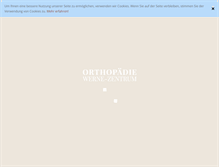Tablet Screenshot of orthopaedie-werne.de